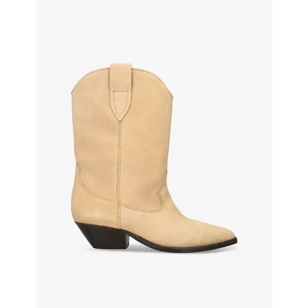 Isabel Marant duerto pointed-toe suede heeled cowboy boots EU 40/US 10$725